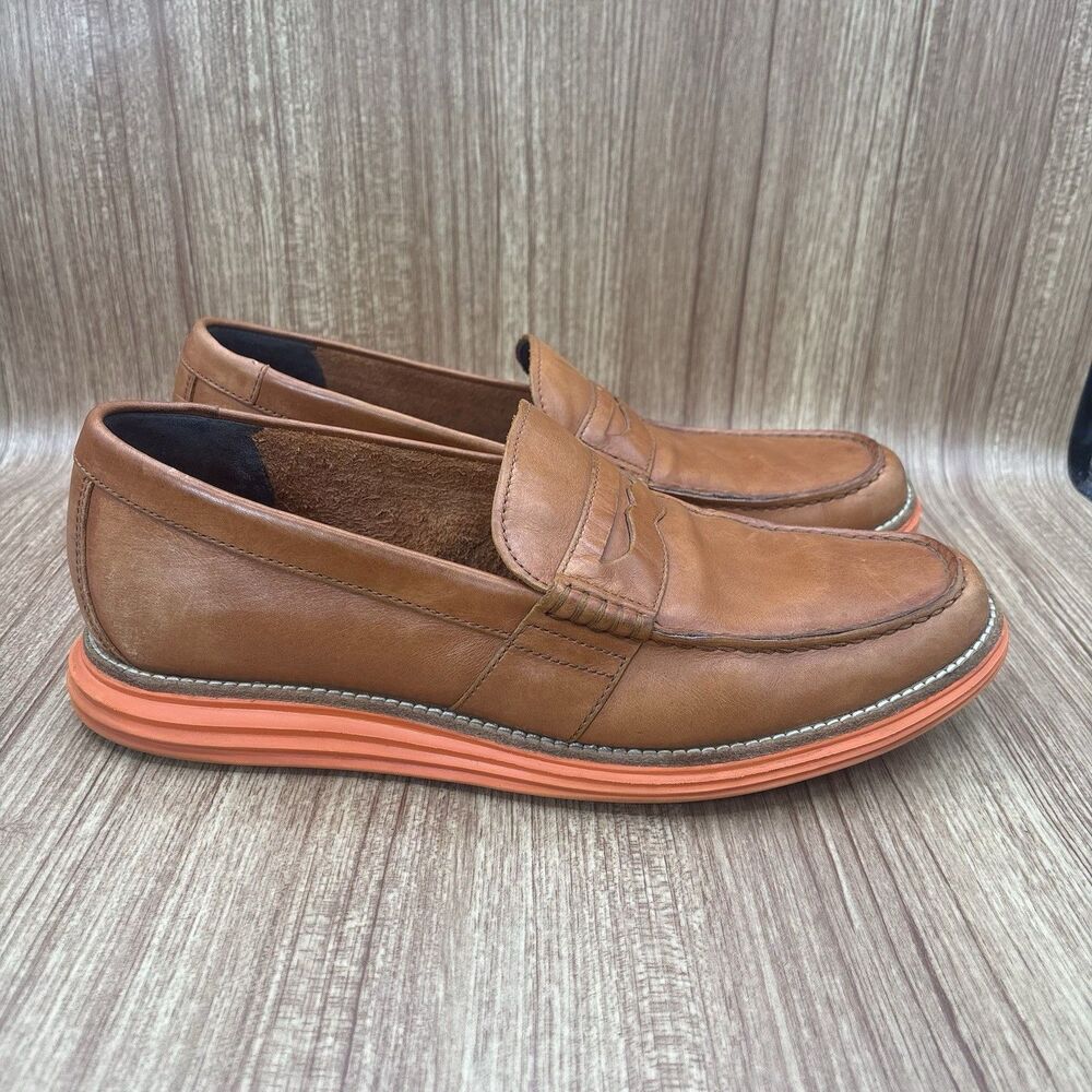 Cole‎ Haan Lunargrand Penny Woodbury/Orange C11201 Size 10 M